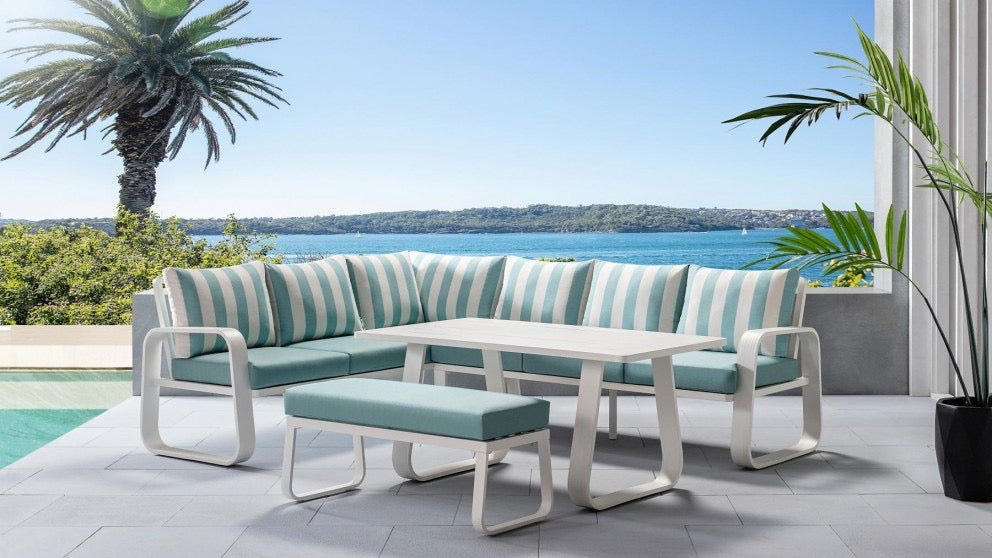 Australian best L SHAPE WITH BENCH (ALUMINUM )