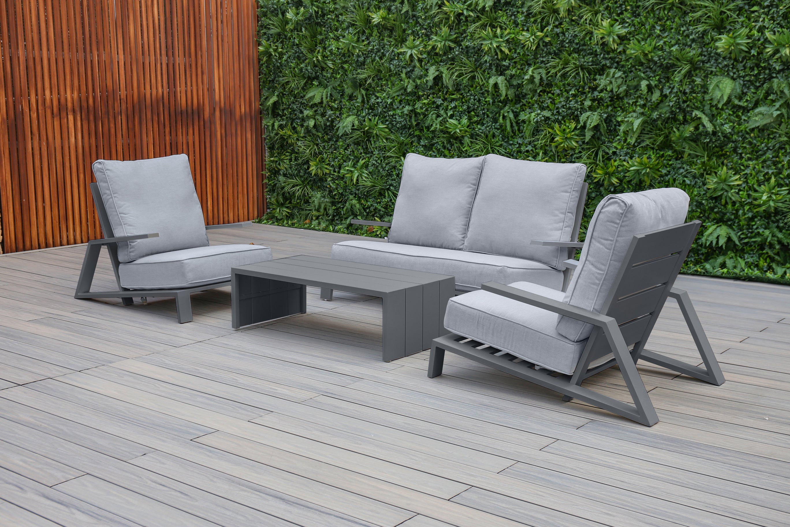 POOL SIDE 4 SEATER (ALUMINUM )