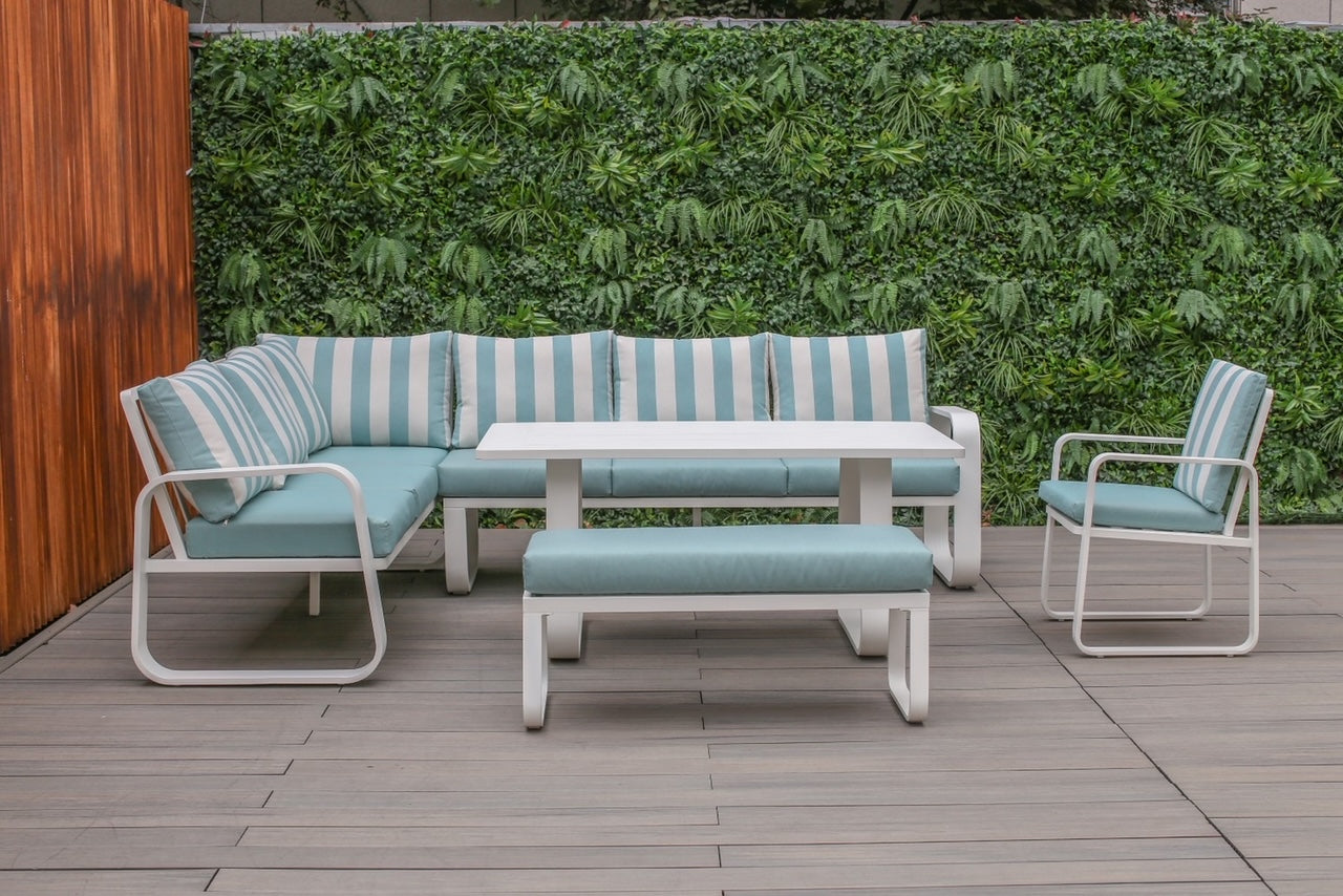 Australian best L SHAPE WITH BENCH (ALUMINUM )